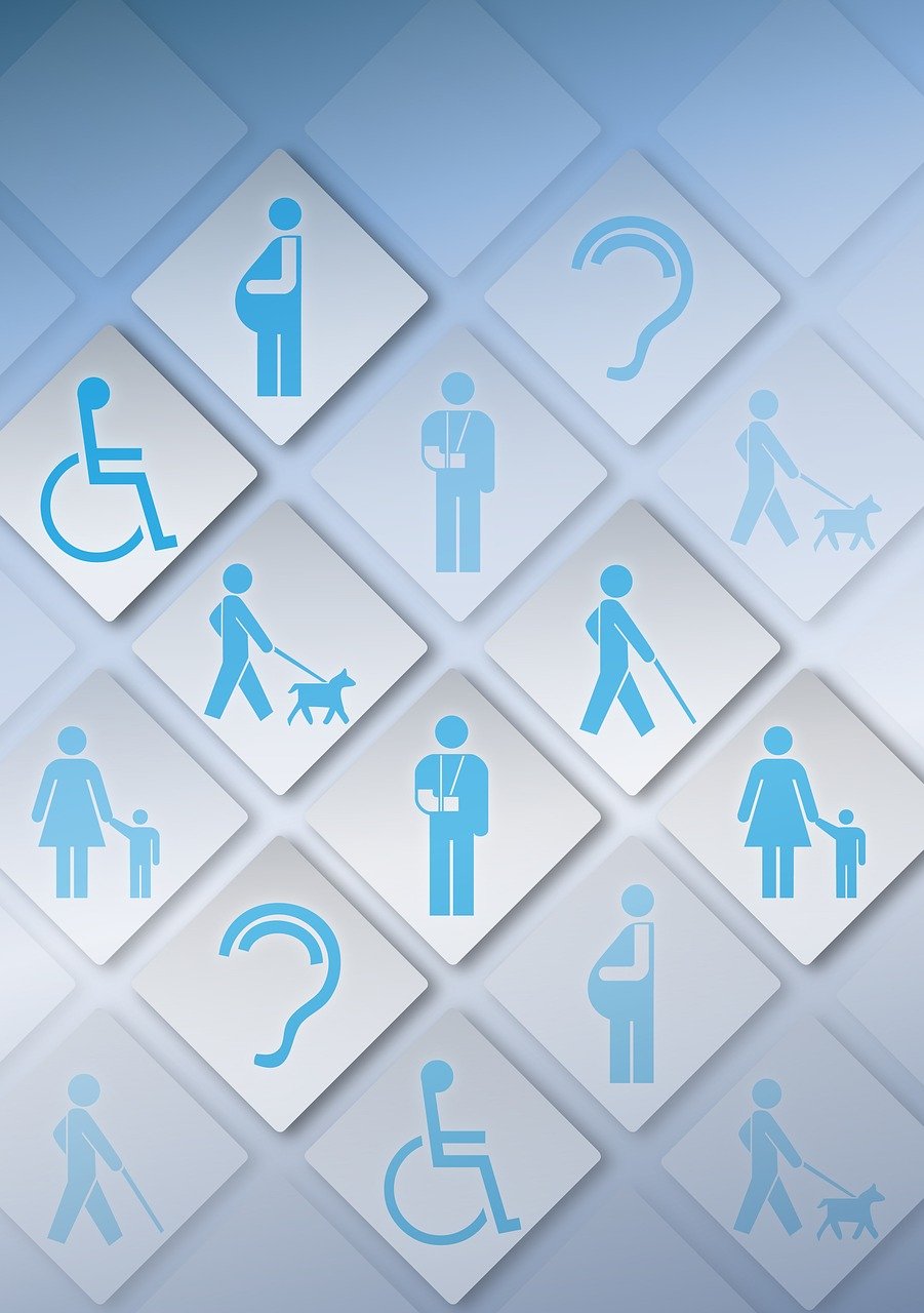 Various symbols that represent different disabilities